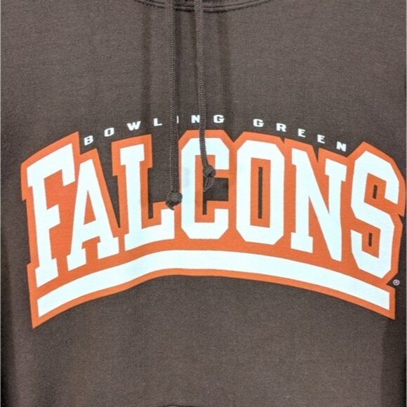 Vintage 90's Bowling Green Falcons Hoodie Worn In - Picture 3 of 4